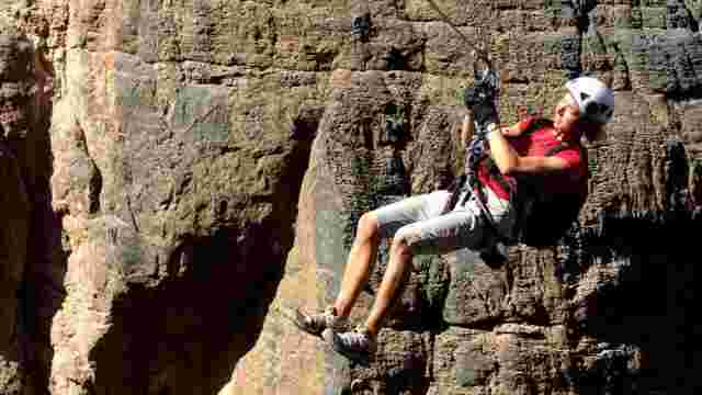 Via Ferrata on Jebel Shams